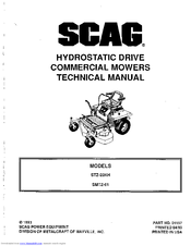 Scag Power Equipment SMTZ - 81 Technical Manual