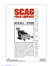 Scag Power Equipment STHM Operator's Manual