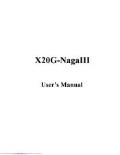 Sceptre X20g X20g-NagaIII X20g-NagaIII User Manual