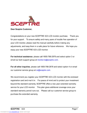 Sceptre X23WG-1080p User Manual