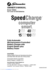 Schumacher SpeedCharge 10000A Owner's Manual