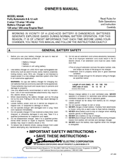 Schumacher 9500A Owner's Manual