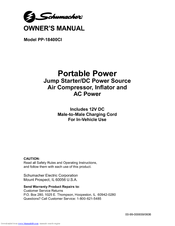 Schumacher Portable Power PP-18400CI Owner's Manual