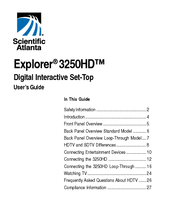 Scientific Atlanta Explorer 3250HD User Manual