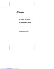 Seagate ST3390N Installation Manual