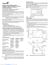 Seagate Momentus ST9100823A Installation Manual