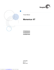 Seagate Momentus XT ST93205620AS Product Manual