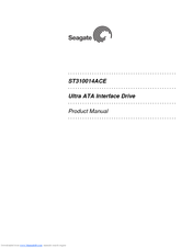Seagate ST310014ACE Product Manual