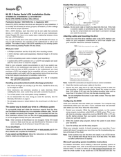 Seagate ST3160812SV Installation Manual