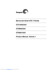 Seagate Barracuda 7200.7 ST380013AS Product Manual