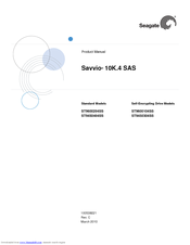 Seagate SAVVIO10K.4 SAS ST9450304SS Product Manual