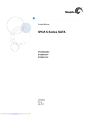 Seagate SV35.5 SERIES SATA ST3500410SV Product Manual