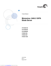 Seagate ST980815SB - Momentus 5400.3 Blade Server 80 GB Hard Drive Product Manual