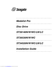Seagate Medalist Pro ST39140WC Installation Manual
