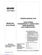 Sears 919.72512 Owner's Manual