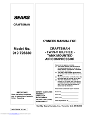 Sears 919.72633 Owner's Manual