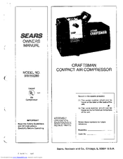 Sears 315.172050 Owner's Manual