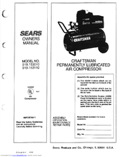 Sears Craftsman 919.153110 Owner's Manual