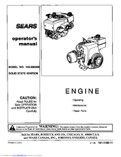 Sears 143.999 Operator's Manual