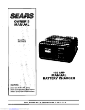 Sears 200.7121 Owner's Manual