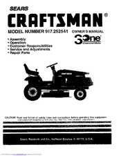 Craftsman 917.252541 Owner's Manual