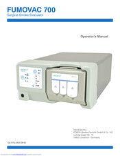MEDAP FUMOVAC 700 Operator's Manual