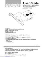 Addonics Technologies ADSA3GPX1-2E User Manual