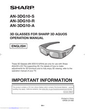 Sharp AN-3DG10-R Operation Manual
