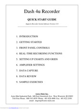 ASTRO-MED Dash 4u Quick Start Manual