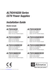 Altronix ALTV2416350CB220 Installation Manuals
