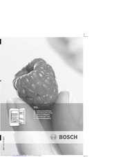 Bosch KSL Series Operating Instructions Manual
