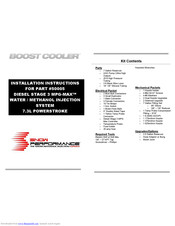 snow performance BOOST COOLER 50005 Installation Instructions Manual