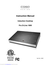 CASO DESIGN Pro S-Line 1800 Instruction Manual