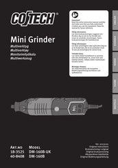 CO/Tech DM-160B Original Instructions Manual