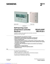 siemens REA23R/ST User Manual