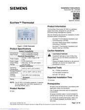 siemens EcoView 97-004 Installation Instructions Manual
