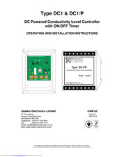 Hawker DC1/P Operating And Installation Instructions