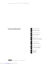 Fronius DC Box 60/12 Operating Instructions Manual