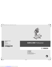 Bosch GCM 12 MX Professional Original Instructions Manual