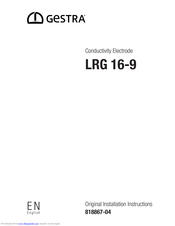 GESTRA LRG 16-9 Installation Instructions Manual