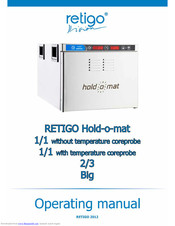 Retigo Hold-o-mat Big Operating Manual