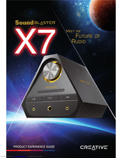 Creative Sound Blaster X7 Product Experience Manual