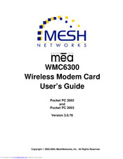 MeshNetworks MEA WMC6300 User Manual