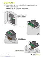 King Gates Starg8 24 Manuals Manualslib