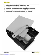 King gates INTRO Installation And Use Instructions And Warnings