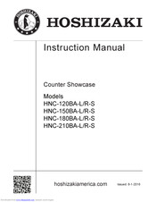Hoshizaki COUNTER SHOWCASE HNC-120BA-L/R-S Instruction Manual