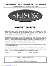 Seisco CA-18-208-3P Owner's Manual