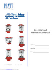 Henry Pratt Company AirPro Max WCV Series Operation And Maintenance Manual