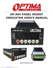 Optima Scale OP-904 User Manual