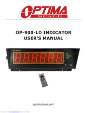 Optima Scale OP-900-LD User Manual